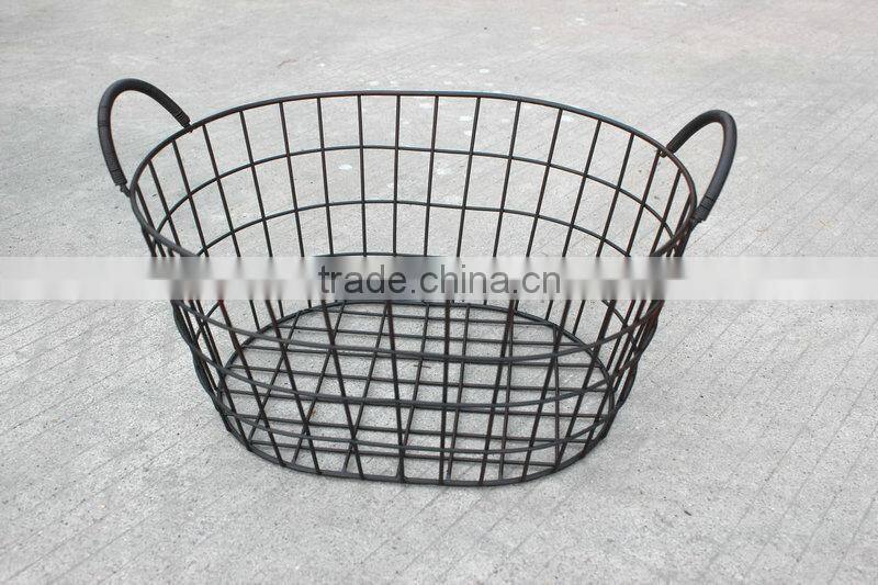 Decorative metal wire basket