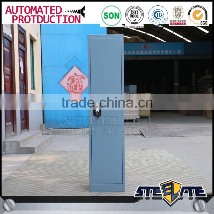 Metal cabinet single door clothes locker steel wardrobe