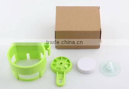 Vacuum suction cup bathroom plastic hair dryer rack/holder/shelf