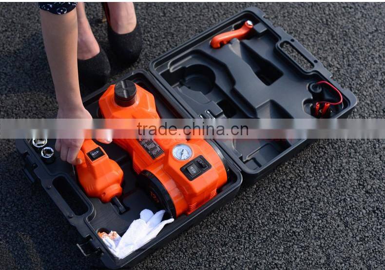 3 in 1 whole set impact wrench and Electric Hydraulic Car Jack electric jack 12V