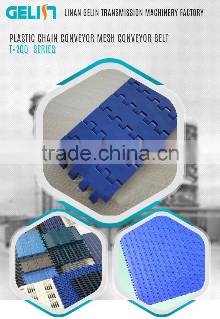 T-200 plastic chain conveyor mesh conveyor belt