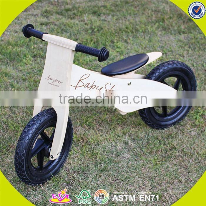 2017 New design baby wooden balance bike wholesale wooden balance bike log wooden balance bike for toddlers W16C156