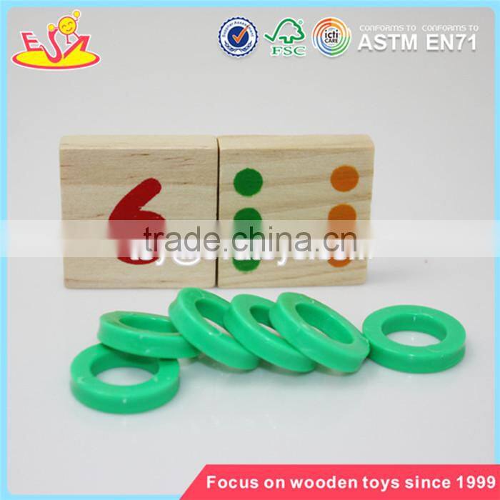 Wholesale hot math teaching aid wooden number learning toy preschool wooden number learning toy W12E002
