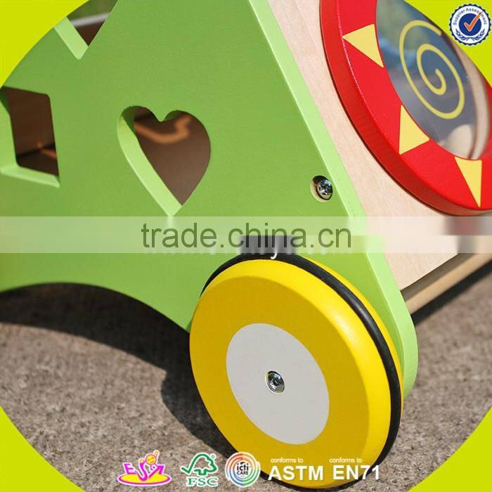2017 New design wooden baby boy walkers high quality wooden baby boy walkers best sale baby boy walkers W08J001