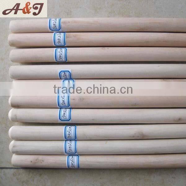 Wood color flat rake pole gardening tool pole
