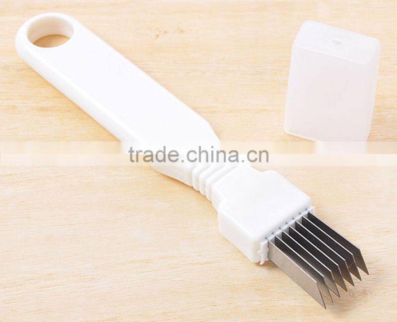 Kitchen Tools Cutter Stainless Steel Vegetable Food Garlic Onion Slicer