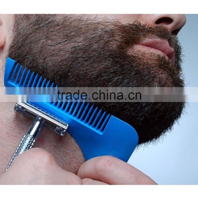2017 best selling the bro-beard comb facial hair shaping tool beard comb