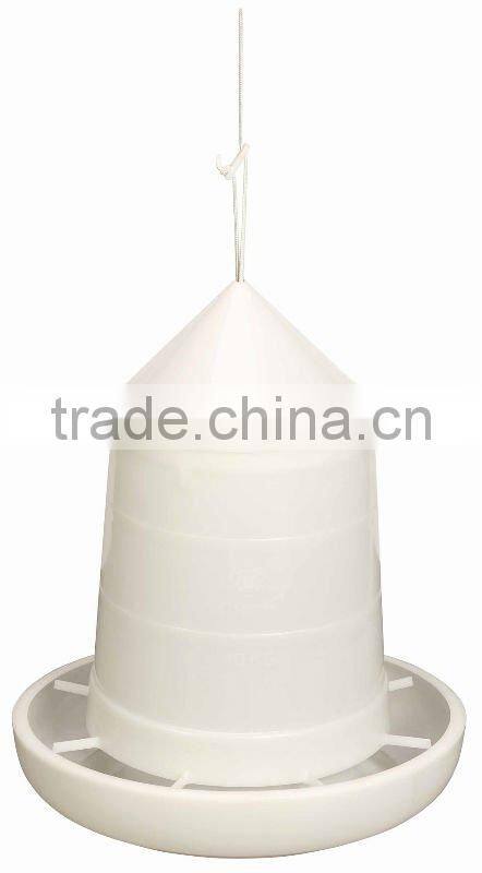 Adjustable Feed Flow Plastic Gear Box Feeder with plastic hopper lid large Poultry Feeder