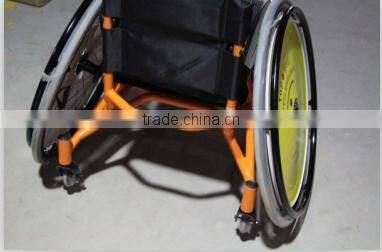 Topmedi Aluminum manual folded lightweight leisure basketball sport wheelchair like motorcycles