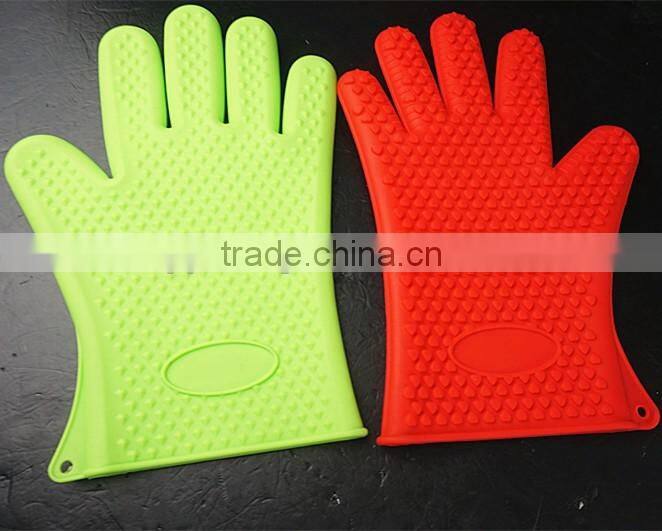 11030 Silicone Heat Resistant Grilling BBQ Gloves for Cooking, Baking, Smoking & Potholder