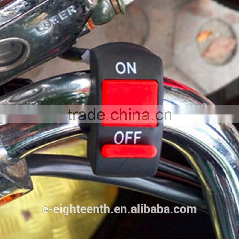 2017 Universal Handlebar Motorcycle Switch ON-OFF Button Switch For U5 U7 U2 HeadLight LED Angel Eyes Light Switch