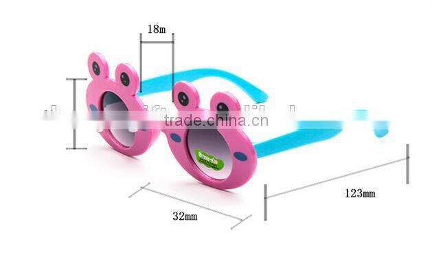 Wholesale Fashion Kids Sunglasses Plastic Eyeglasses Frog Shape Sunglasses