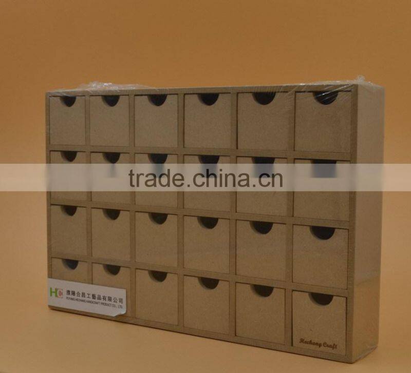 christmas calendar box wooden storage box