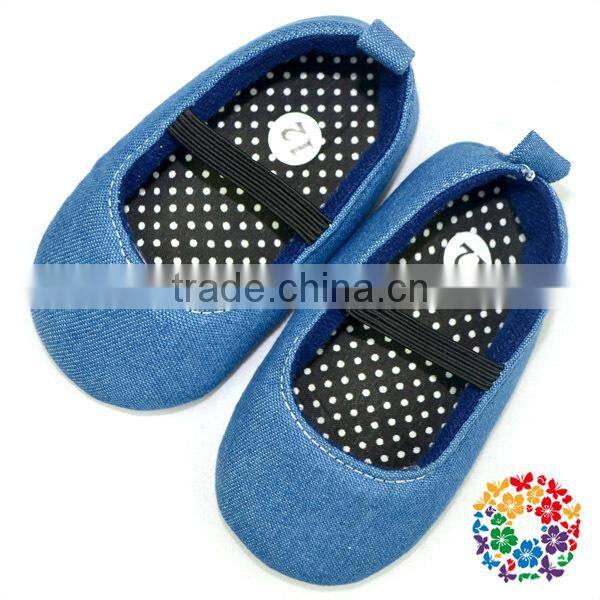 Navy Blue Jean Baby Boy Crib Shoes/Toddler Infant Crib Shoes/Soft Sole Baby Cribs