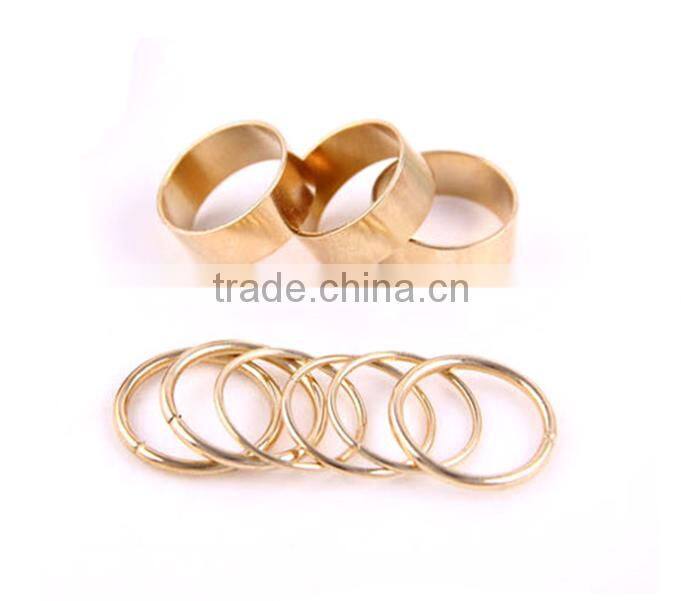 2015 New fashion jewelry gold finger ring set midi ring set
