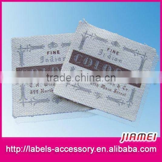 Custom design silk screen printing clothing labels and hang tags
