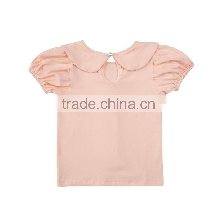 2017 Newest Cotton Baby Clothes Flutter Sleeve Top Suspender Shorts Girls Outfit