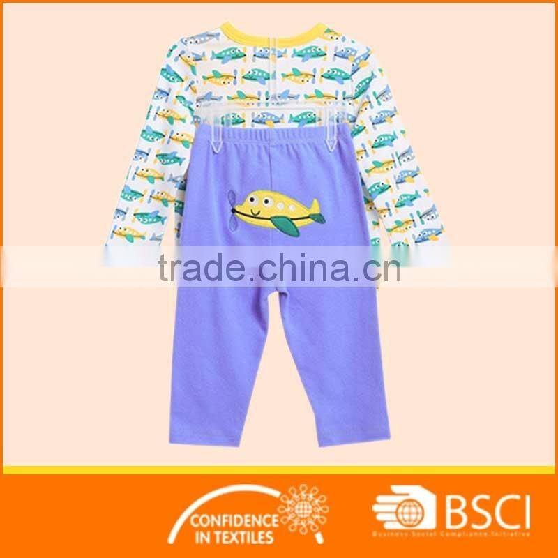 Fashion Boutique Cartoon Printed Baby Clothing Set
