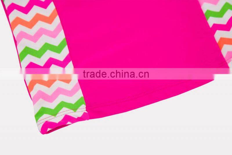 Beautiful Flower Printed Children Swimwear Shoret Sleeve 2pcs/lot Beachwear