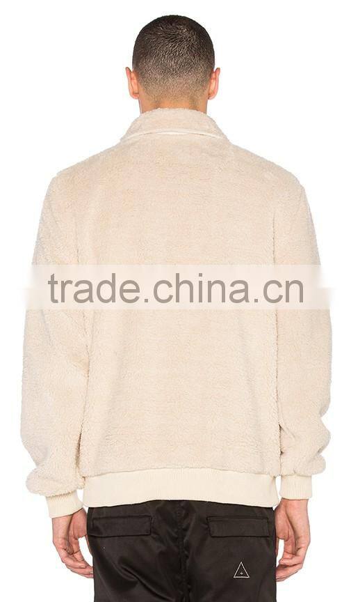 Custom china made warm winter velour jacket wholesale bomber mens jacket