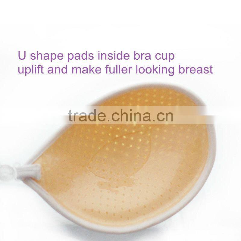 Elegent charming front closure liftup breathable lace nude bra