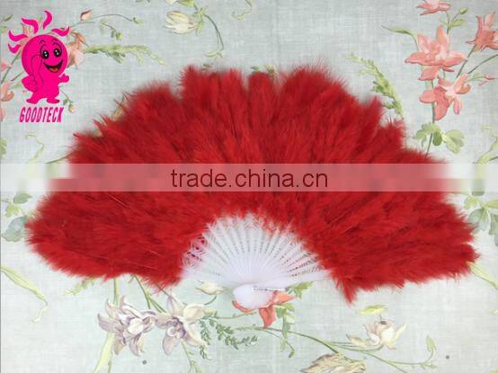 China Supplier Feather Fan Wedding Occasion and Party Decorations Event Party Item Type dancing feather fans