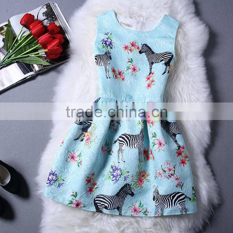 MGOO Brand Design Fashion OEM Women Jacquard Dresses Digital Printed Casual Dress House Image Pouf Dress