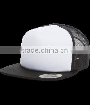 Two Tone Foam Trucker Cap High Profile Mesh Back Trucker Hats 5 Panel Hat Classic Snapback Cap Wholesale Blank Trucker Hats