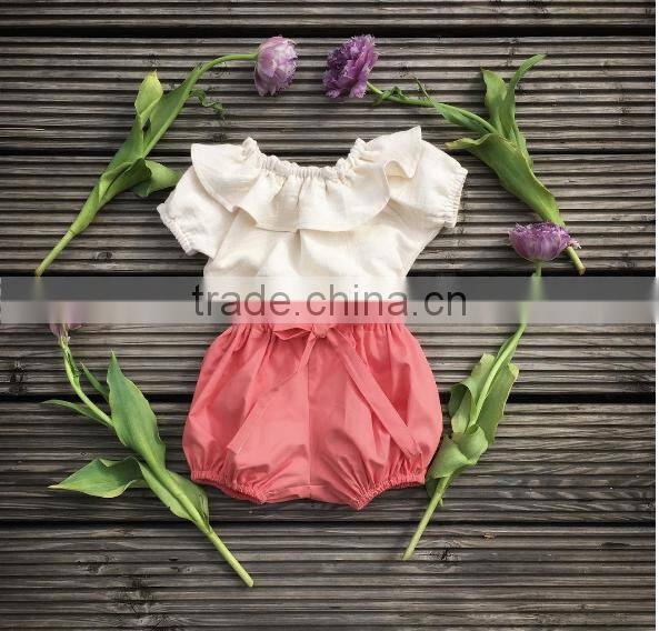Floral Newborn Baby Romper Denim Shorts Outfit Clothing Set Kids Girl