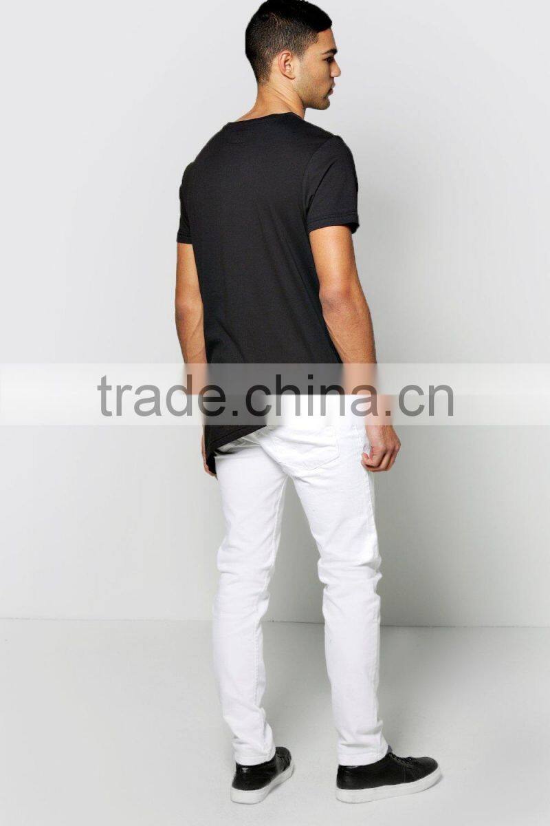 hot sale white jeans for men high quality slim fit stretch denim jeans
