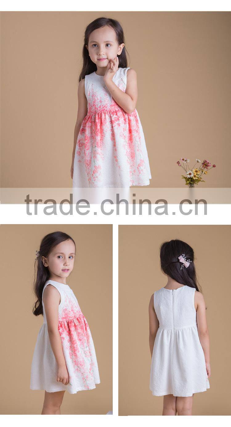 2017 Fashion Kids Dress Sleeveless Boutique Girls Casual Frock
