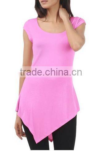 women's clothing imported from china tunic blouse with 3/4 sleeves