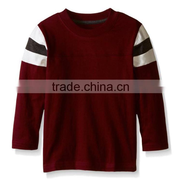 China manufacturer bulk children high quality 100% cotton long sleeve t-shirt