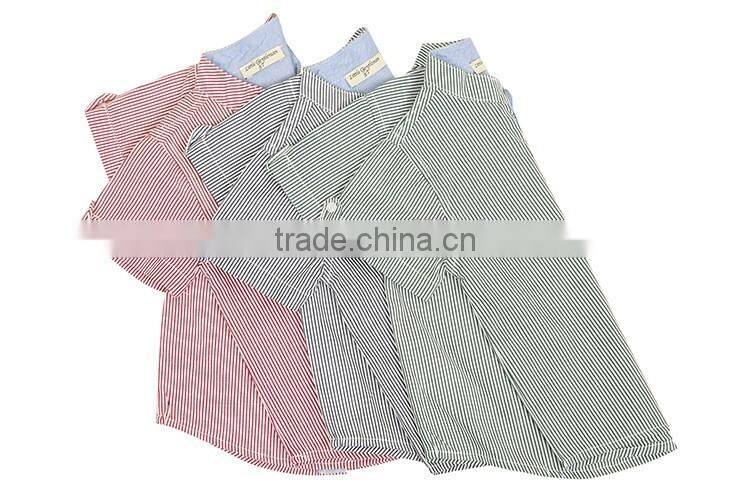 2016 hot sale custom latest shirt dress designs children clothes
