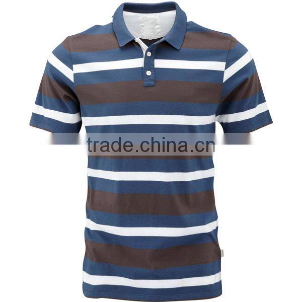 xxxl knit collars for stripe polo shirt