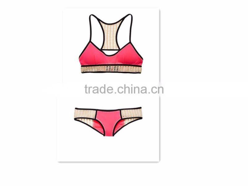 NEW! Long Line Surf Bralette Swimwear hot kore an teen girl bikini Woman swimsuit