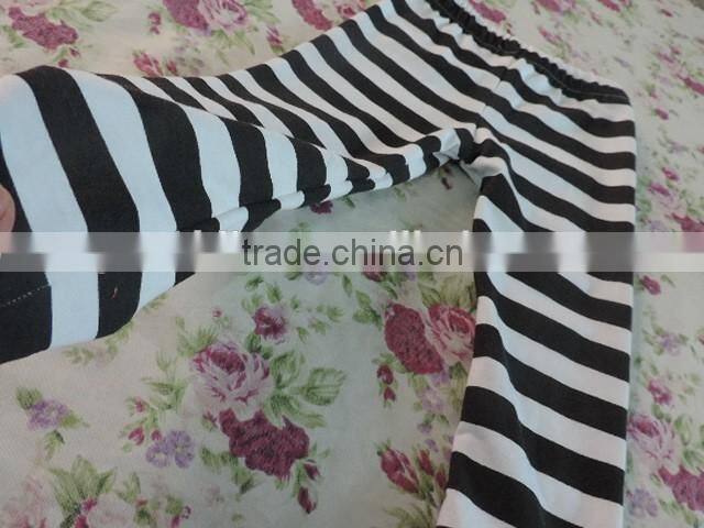 2017 Seasons New Designs Baby Girls Comfortable Pants Kids Girls Stripe Cotton Capris