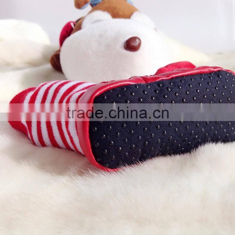 2016 Custom sock wholesale low MOQ cartoon tube baby shoe anti-slip floor sock