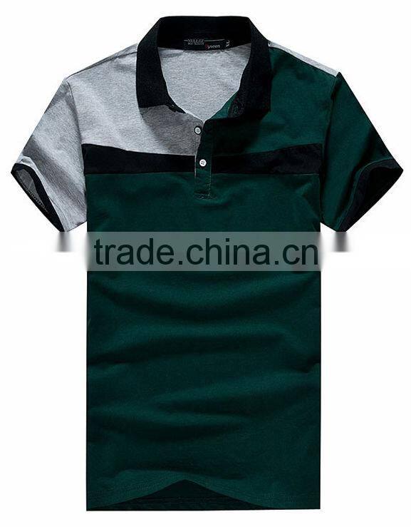 2014 Fashion Style Color Combination Polo Shirt Cotton for Men