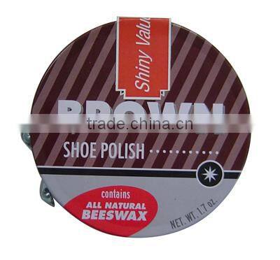 Shiny Value series high quality shoe polish in tin box