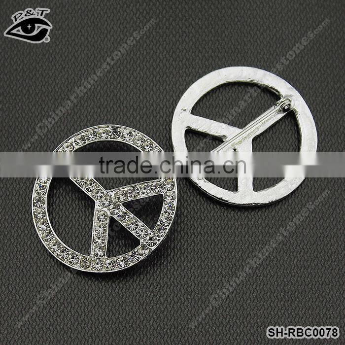 Rhinestone brooches cheap brooch for wedding invitation