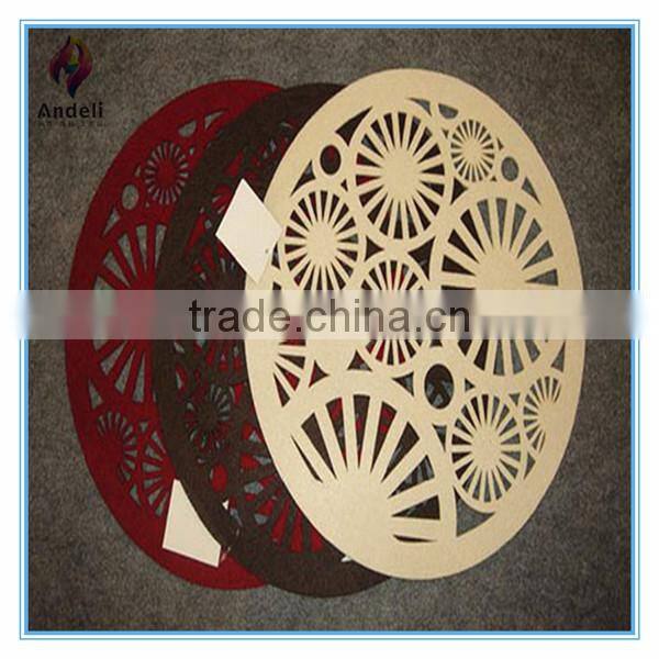 custom made non woven printed oval placemat