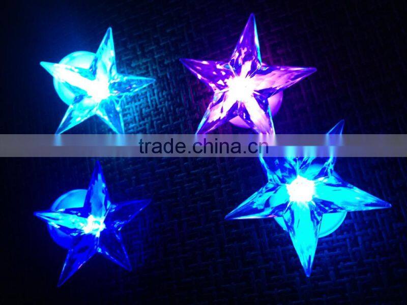 Flashing Acrylic night light beautiful crystal room decoration