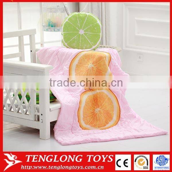 Soft and lovely air-conditioning fruit pillows blankets