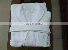 100% cotton velvet bathrobe