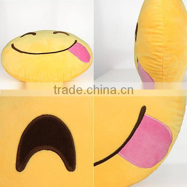 cheap cute custom whatsapp emoji pillow/cushion