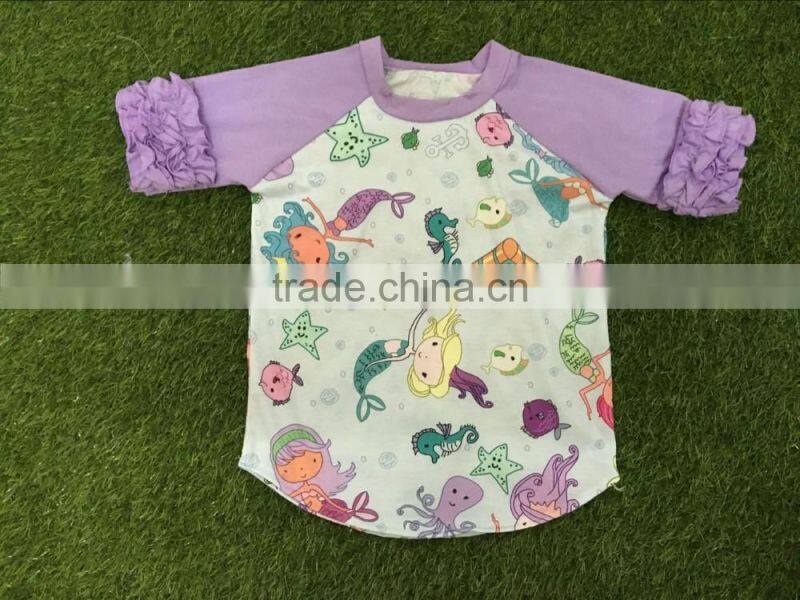 Children clothing 2016 baby latest fancy tops girls letter t-shirt online toddler girl clothes boutique wholesale remake