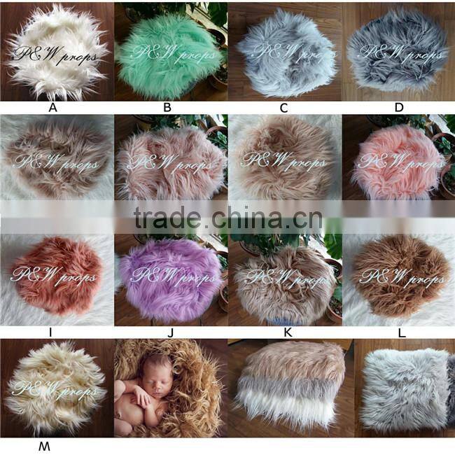 Baby faux fur rug Newborn faux fur fabric Baby fur rug photography props Newborn blanket backdrop photo props