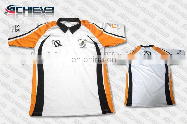 Sublimation England Black&white striped rugby top rugby union jerseys