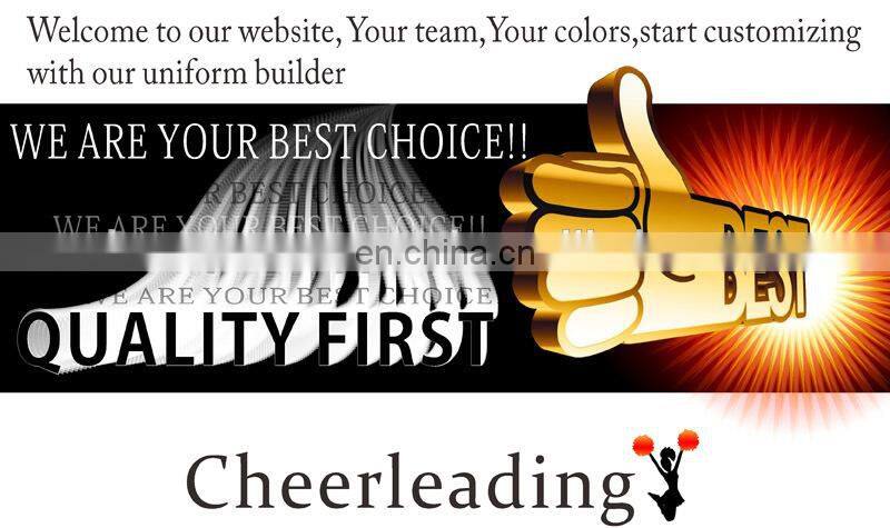 Wholesale plus size top quality cheerleading uniforms custom